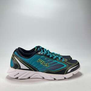 Fila DLS Foam Teal Black Lime Running Athletic Shoes 5SR20614041 Women's Size 9